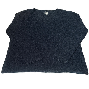 Chico's Midnight Black/Blue Blend Knit Top Size 3. Xtra Large
